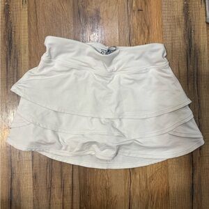 Athleta Cream Layered Skirt